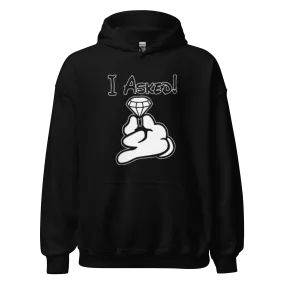 Relationship Hoodie Set I Asked/I Said Yes Midweight Cotton Blend Ultra Soft Pullovers