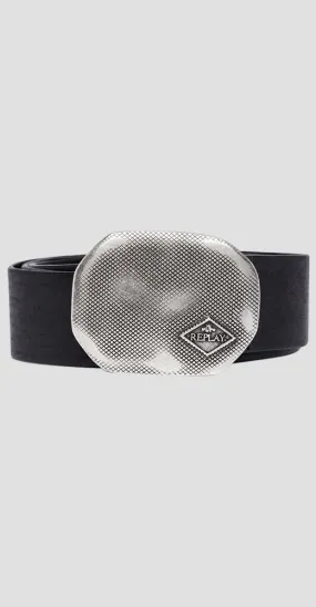 REPLAY buckle belt black