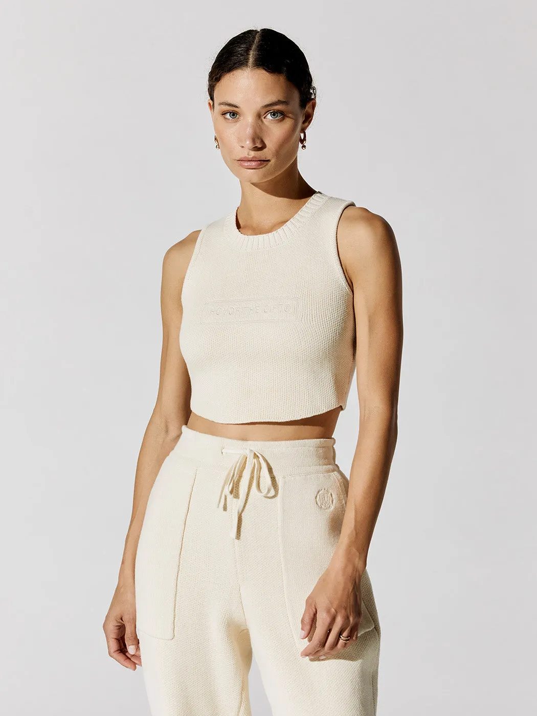 Ribbed Top - Cream