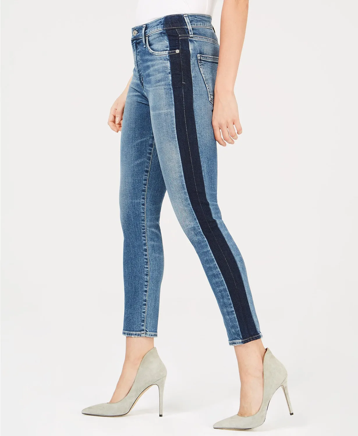 Rocket Top High Rise Skinny Illusion Jeans