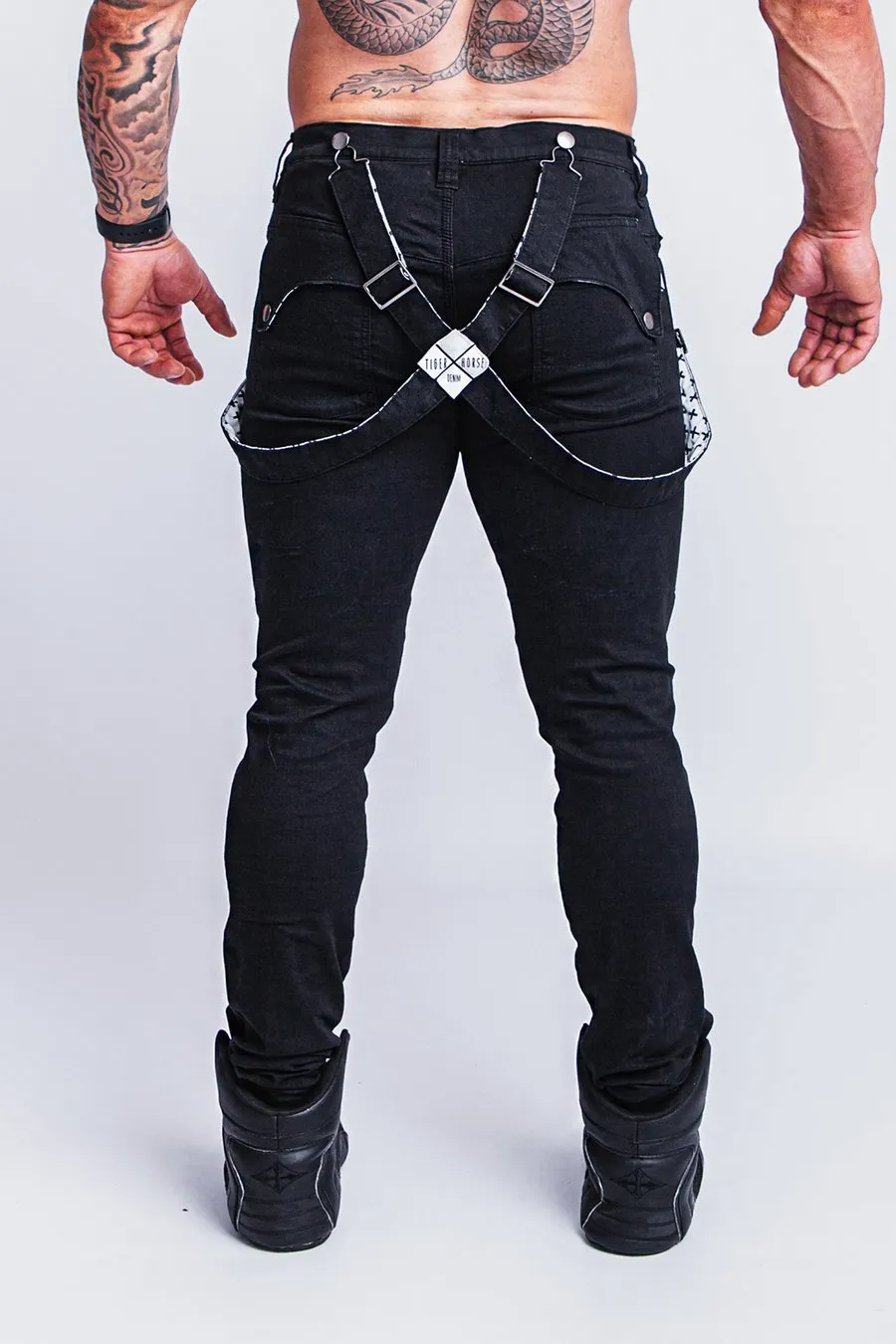 Romey Phucked Up Strapped Denim (Double Black)