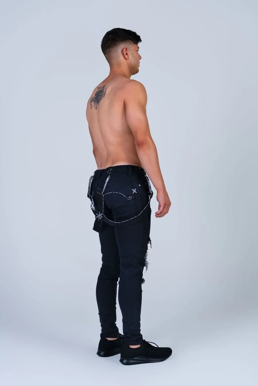 Romey Phucked Up Strapped Denim (Double Black)