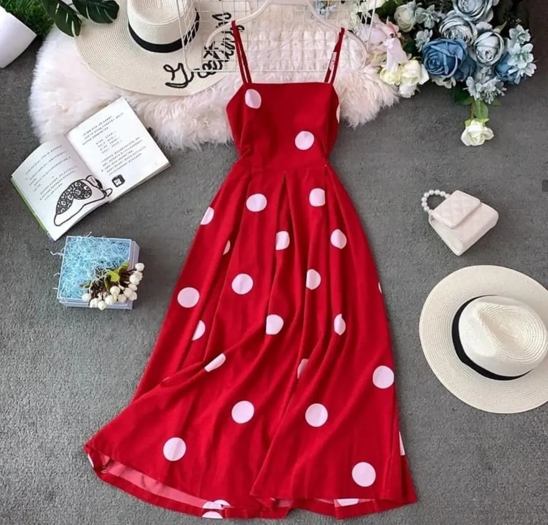 Sesta Polka Midi Dress