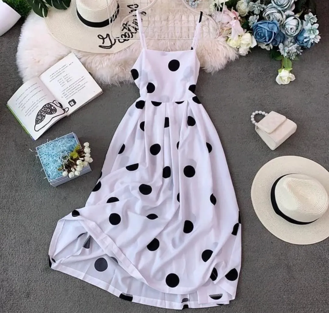 Sesta Polka Midi Dress