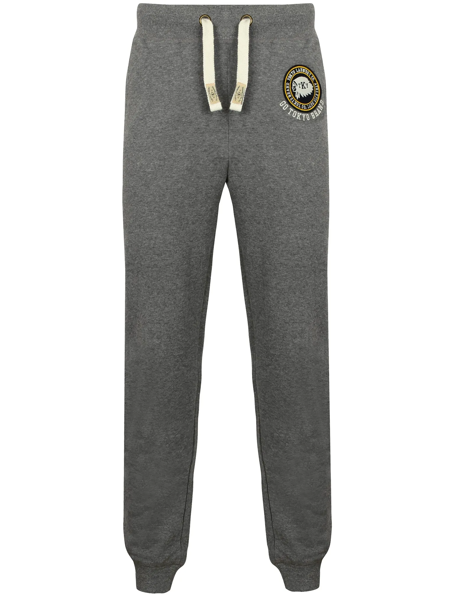 Sioux Cove Cuffed Joggers in Mid Grey Marl - Tokyo Laundry