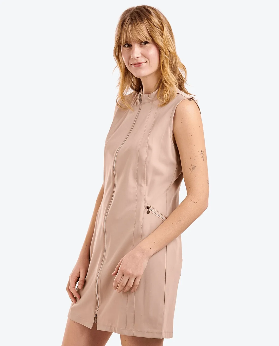 SIZE XS - NIVO Bianka Sleeveless Dress 653 Desert