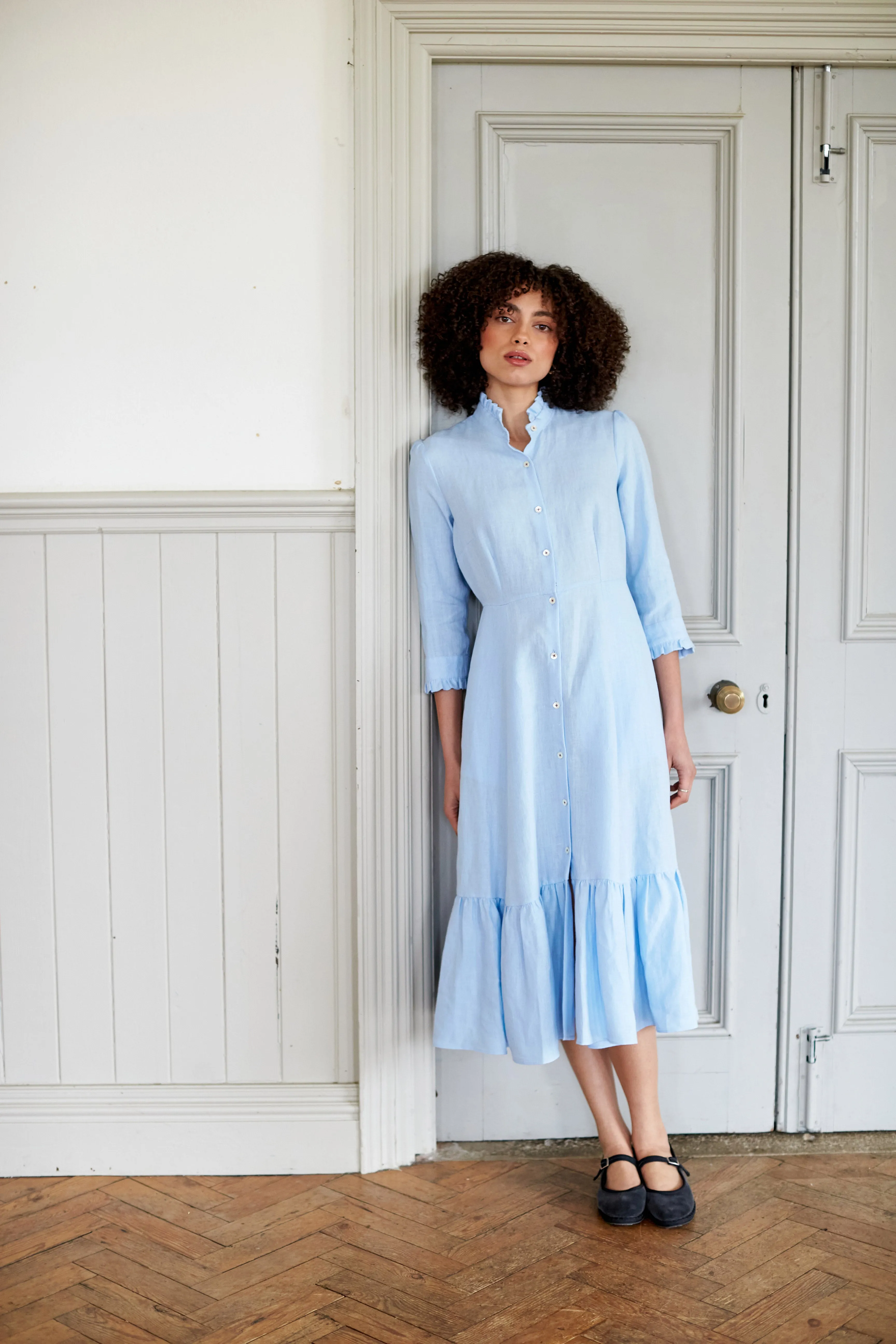 Sky Linen Saltaire Dress