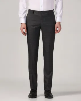 Slim Comfort B-95 Formal Grey Check Trouser - Monic