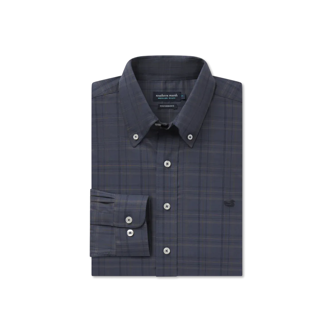 Southern Marsh Chatham Dress Shirt - Navy/Stone