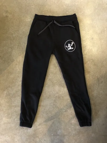 Spirit of Detroit Sponge Fleece Pocket Sweatpants / White   Black / Unisex