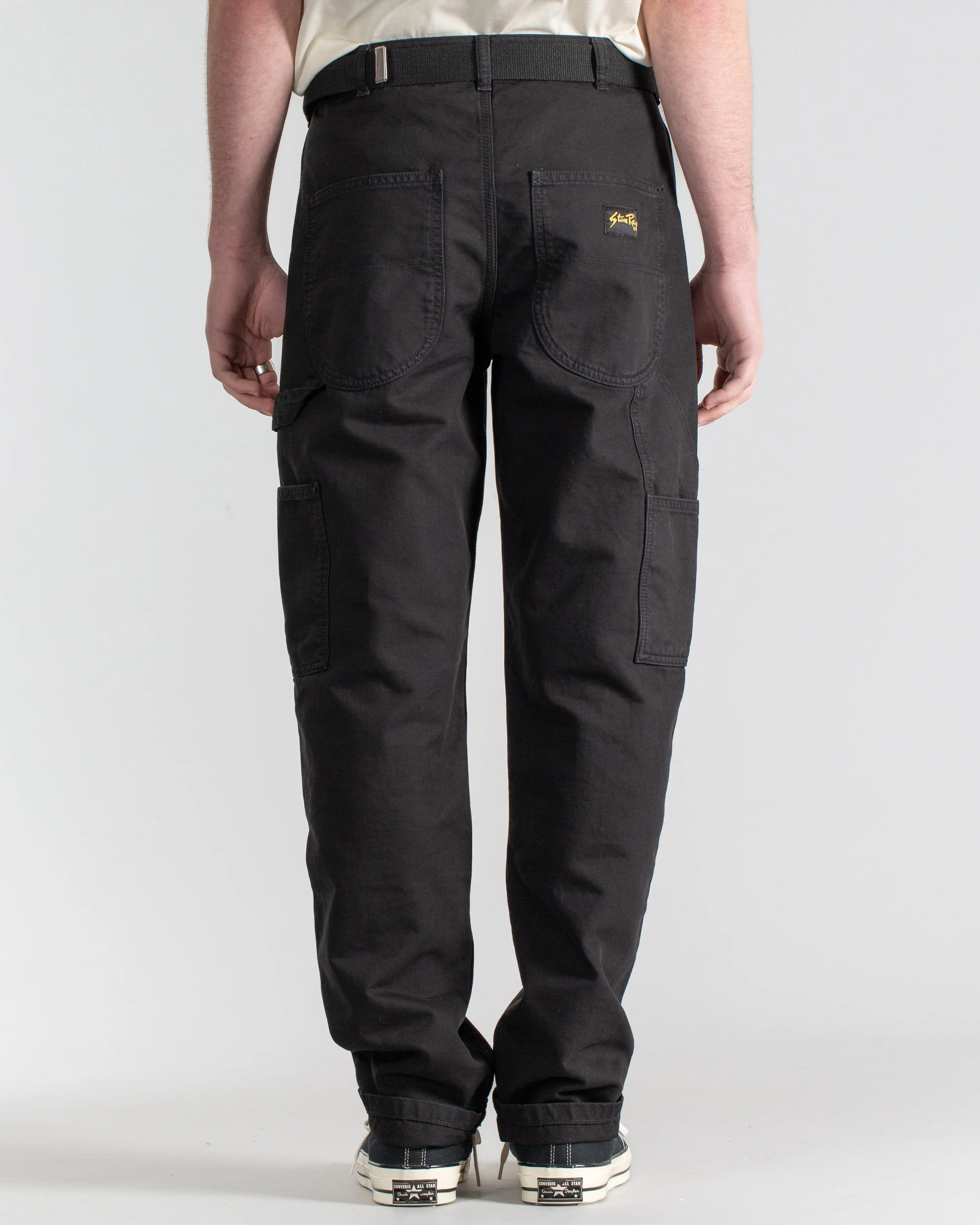 Stan Ray 80s Painter Relaxed Tapered Pants - Black Twill