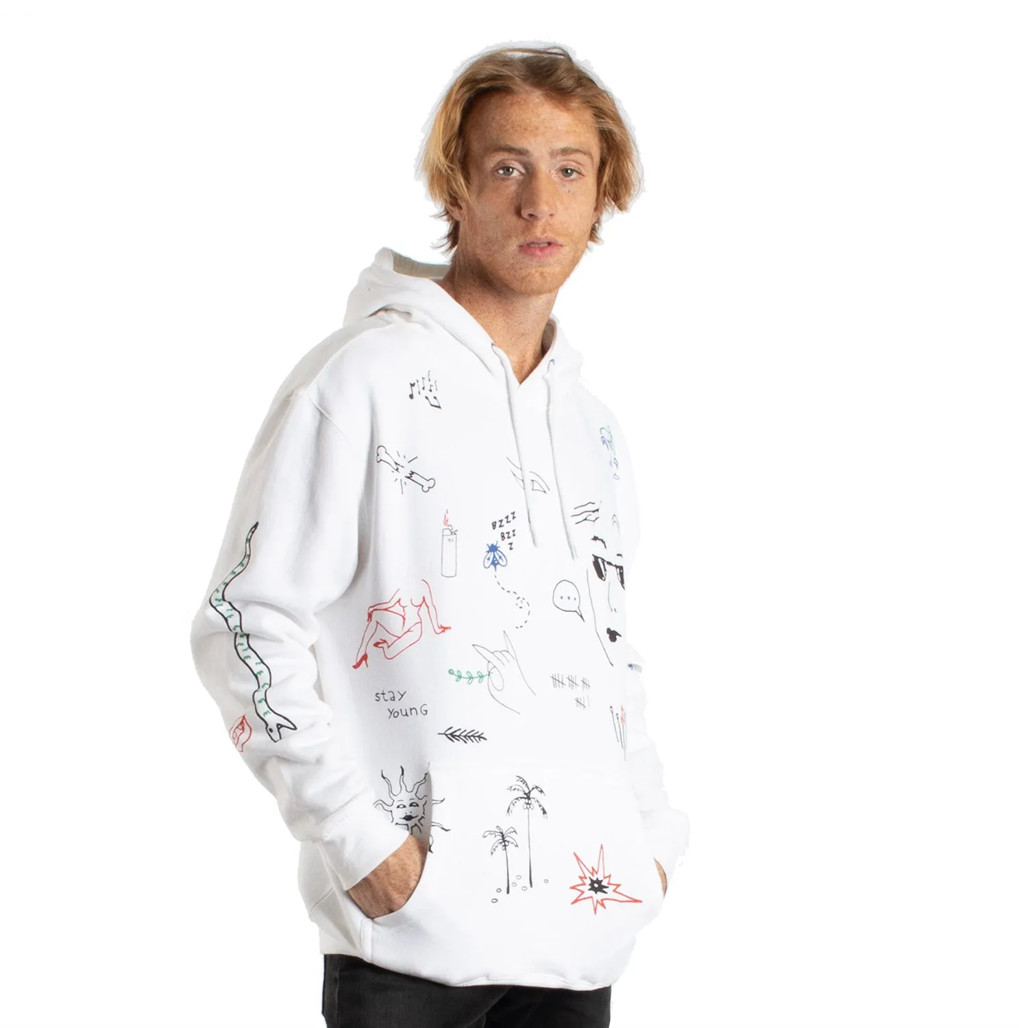 Stick N Poke Art Graphic Hoodie