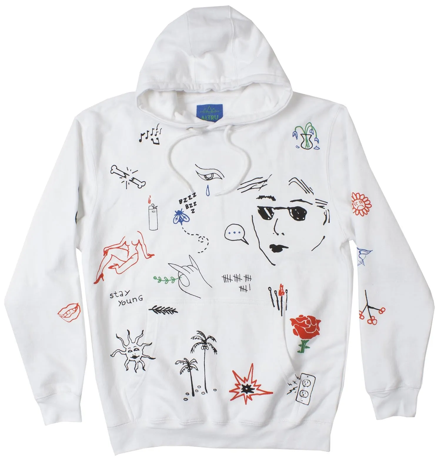 Stick N Poke Art Graphic Hoodie