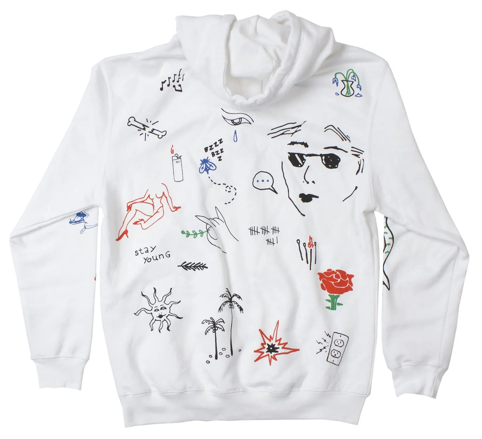 Stick N Poke Art Graphic Hoodie