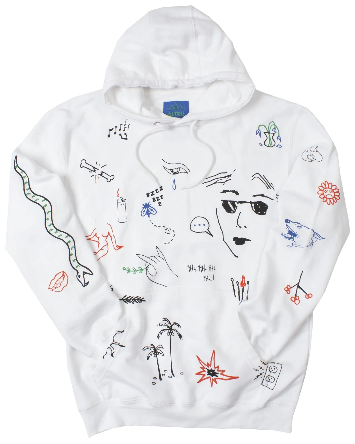 Stick N Poke Art Graphic Hoodie