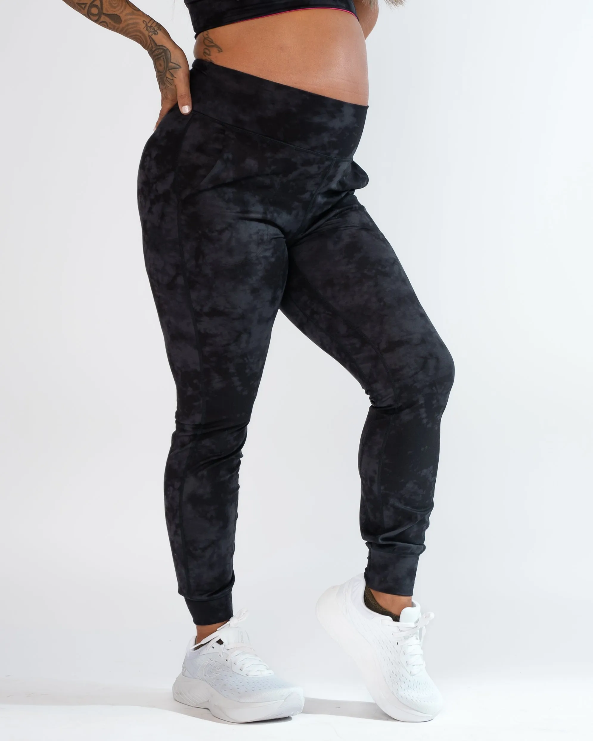 Studio Skin Joggers - Black/Magnet Tie Dye