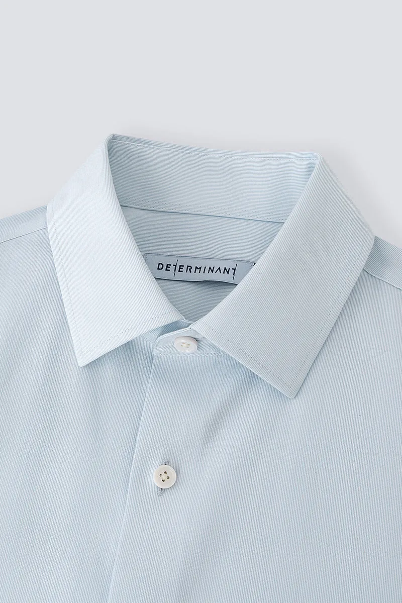 Supreme Cotton-Cashmere Dobby Dress Shirt | Pale Blue Stripes 28699N