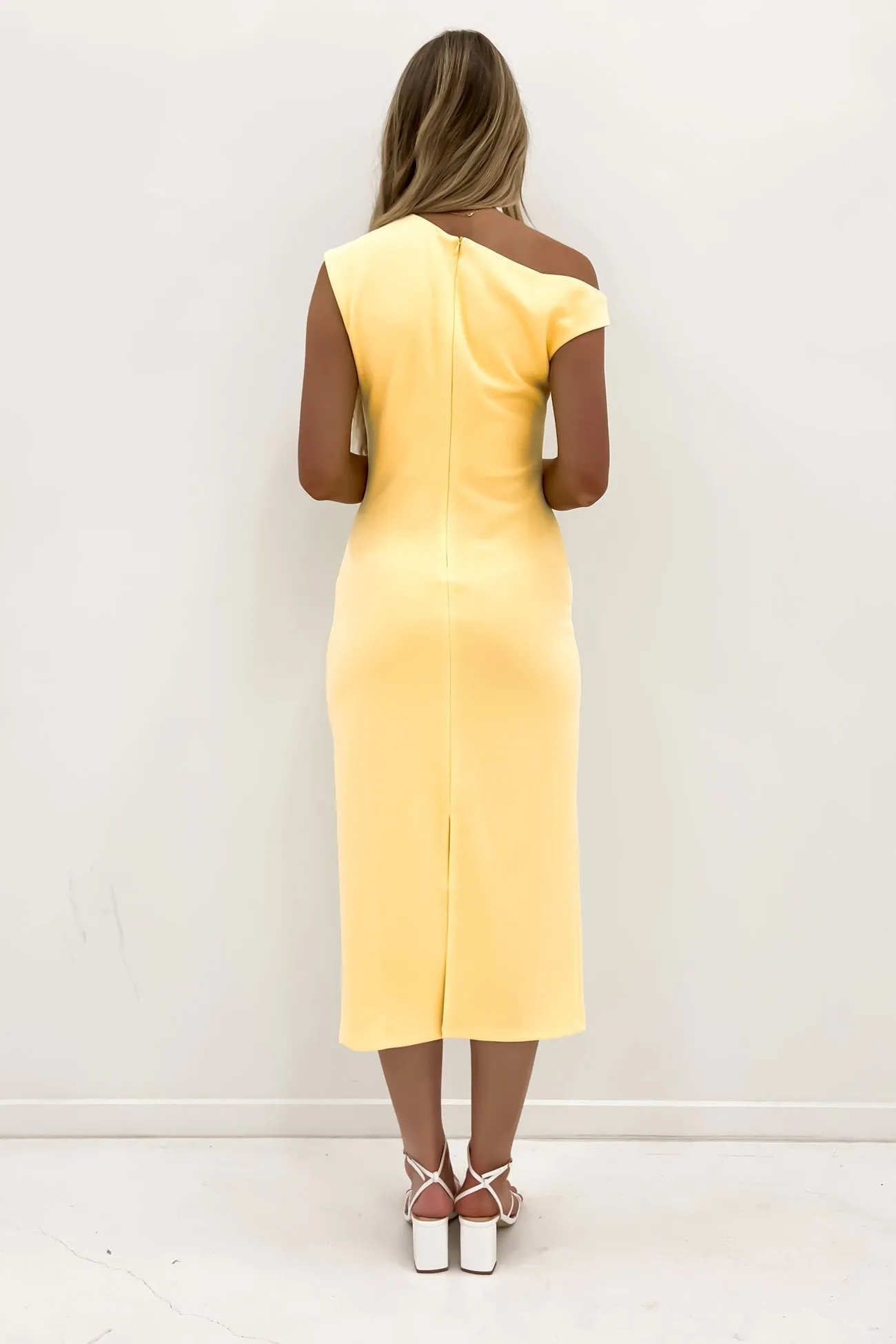 Sylvie Midi Dress Yellow