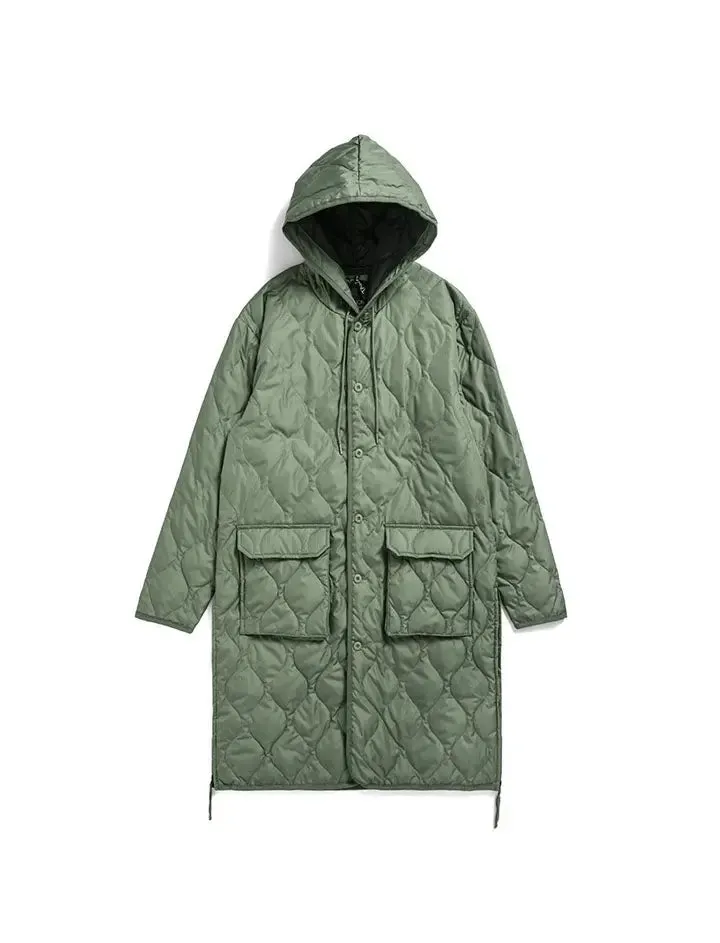 Taion Military Hood Down Coat Dark Sage Green