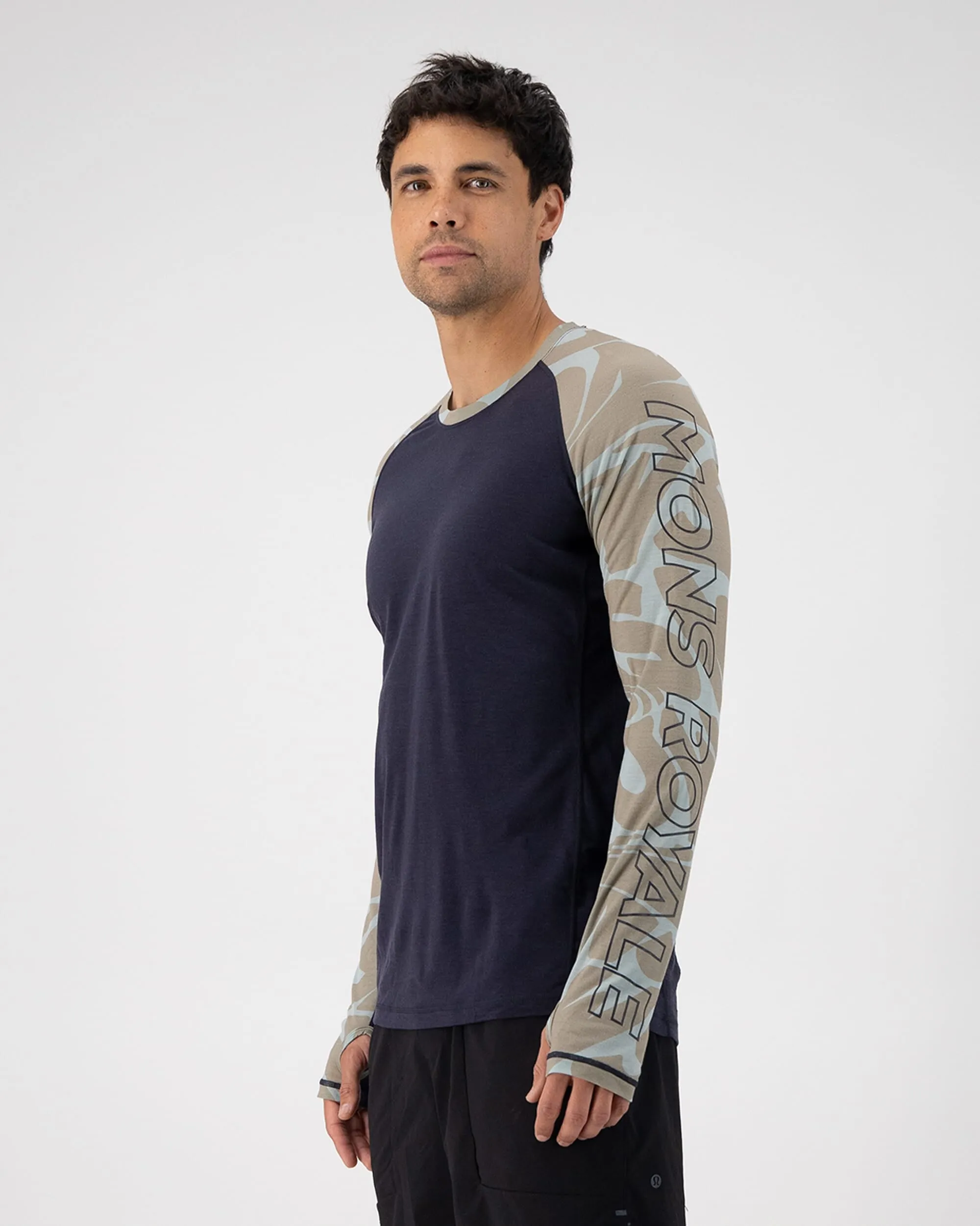 Temple Merino Long Sleeve - Signal Lost / 9 Iron