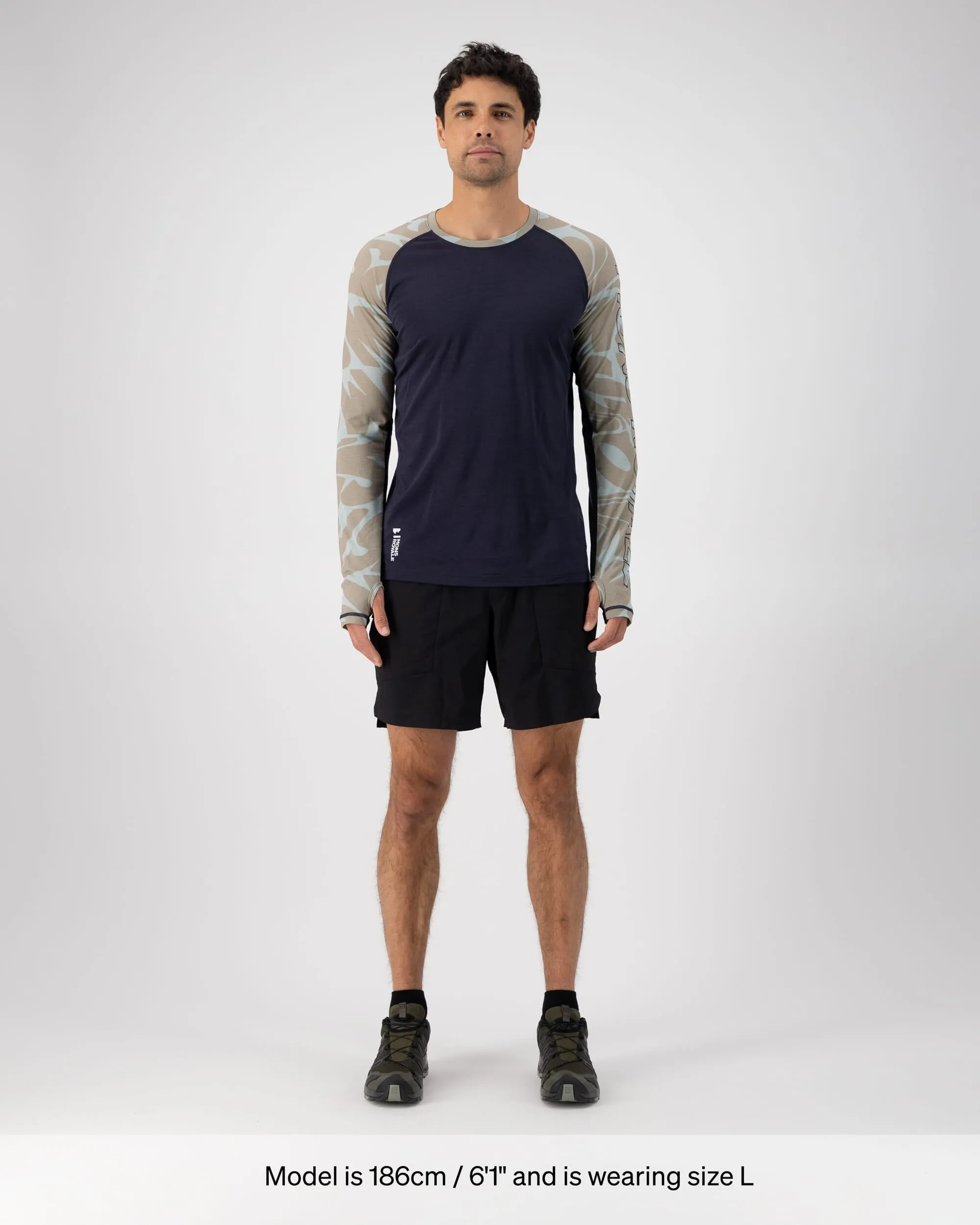 Temple Merino Long Sleeve - Signal Lost / 9 Iron