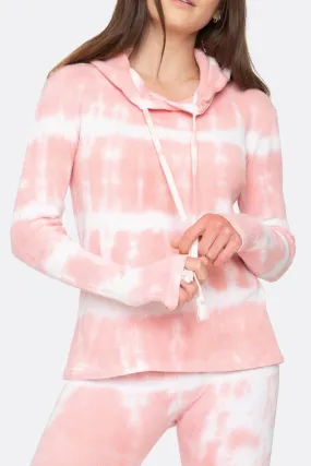 The Tower Rose Hoodie in Pink