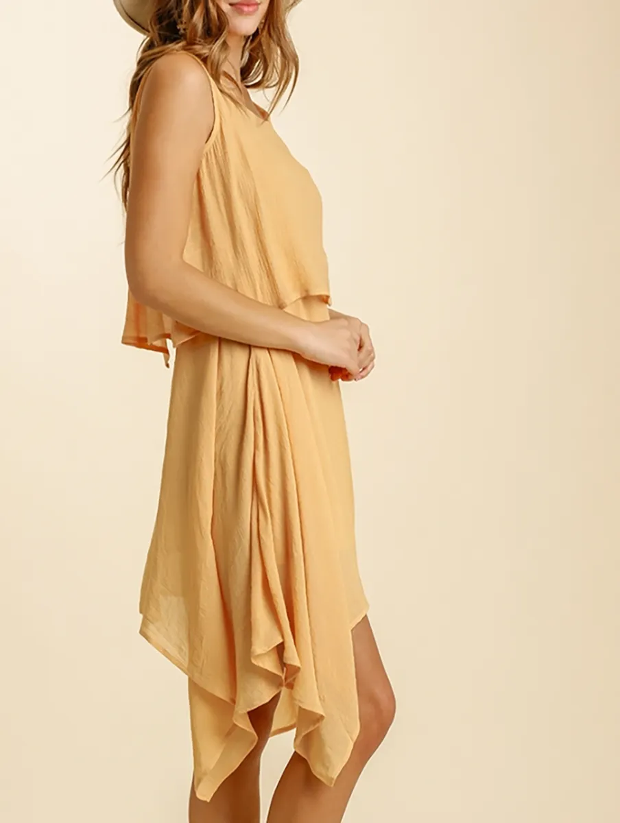 Think About It Sleeveless Layered Dress