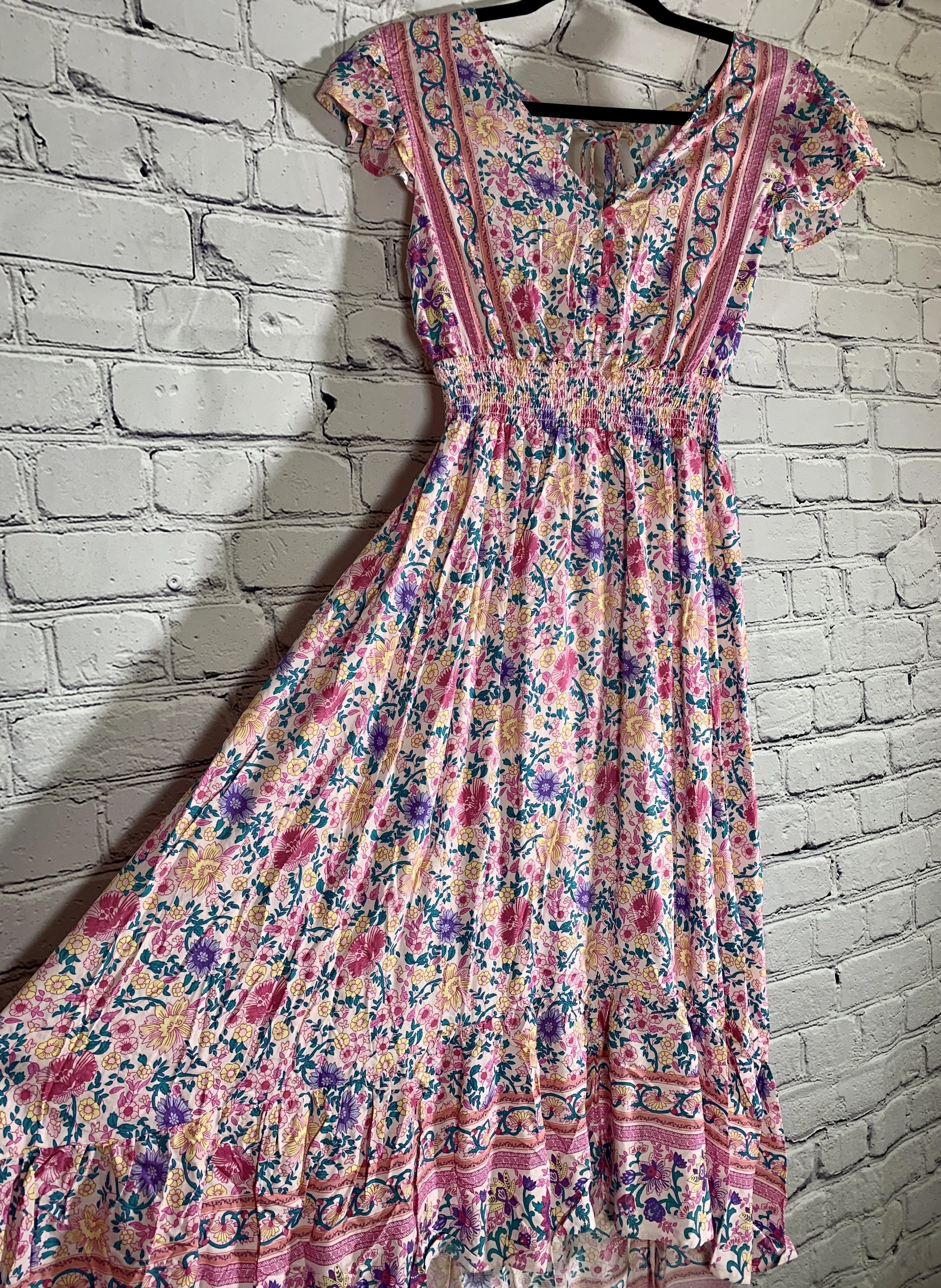 Trento Floral High/Low Dress