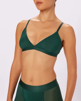 Triangle Bralette | Silky Mesh | Archive (Jade)