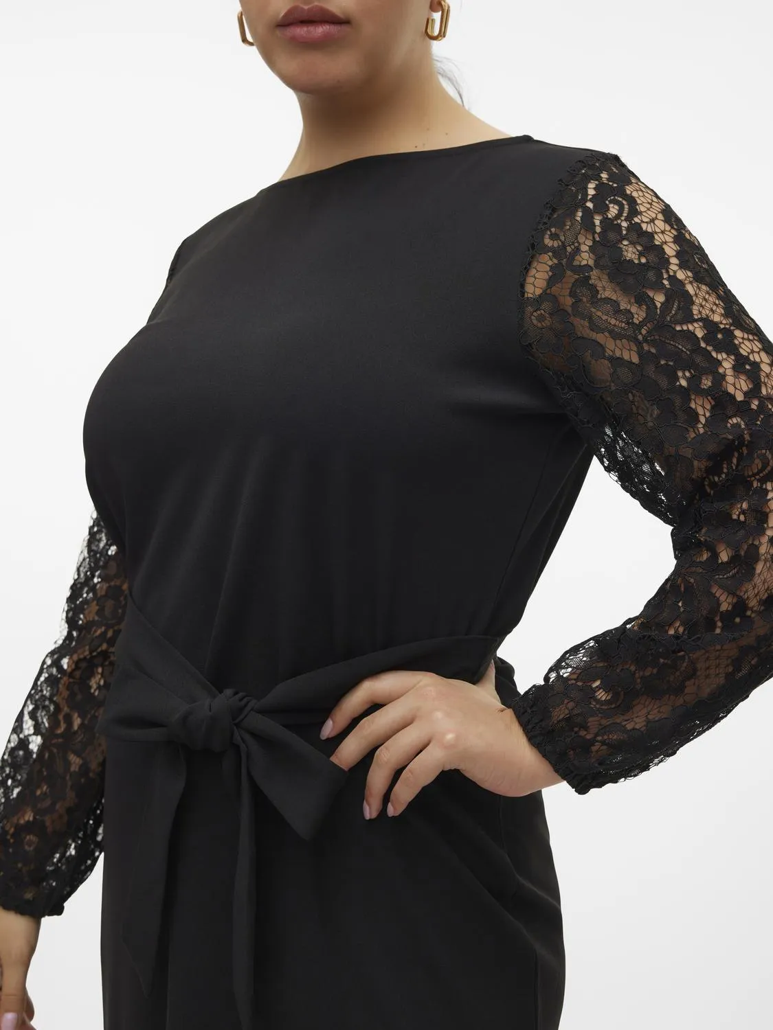 Vero Moda Curve Lace Sleeve Dress