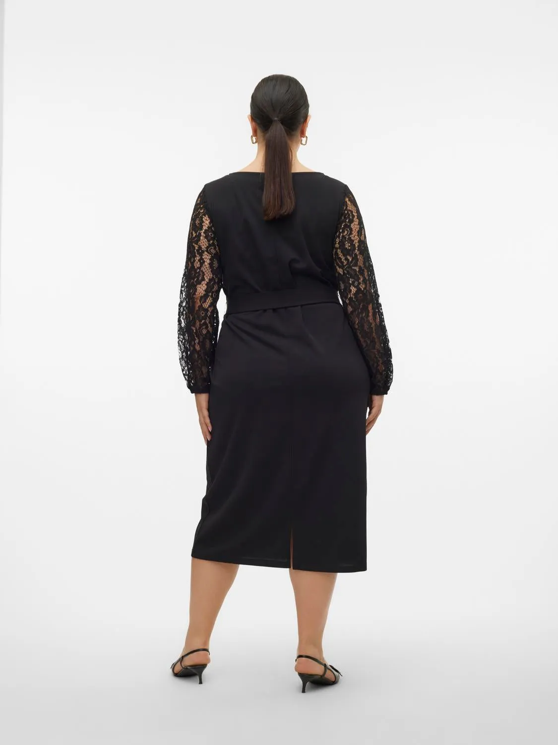 Vero Moda Curve Lace Sleeve Dress