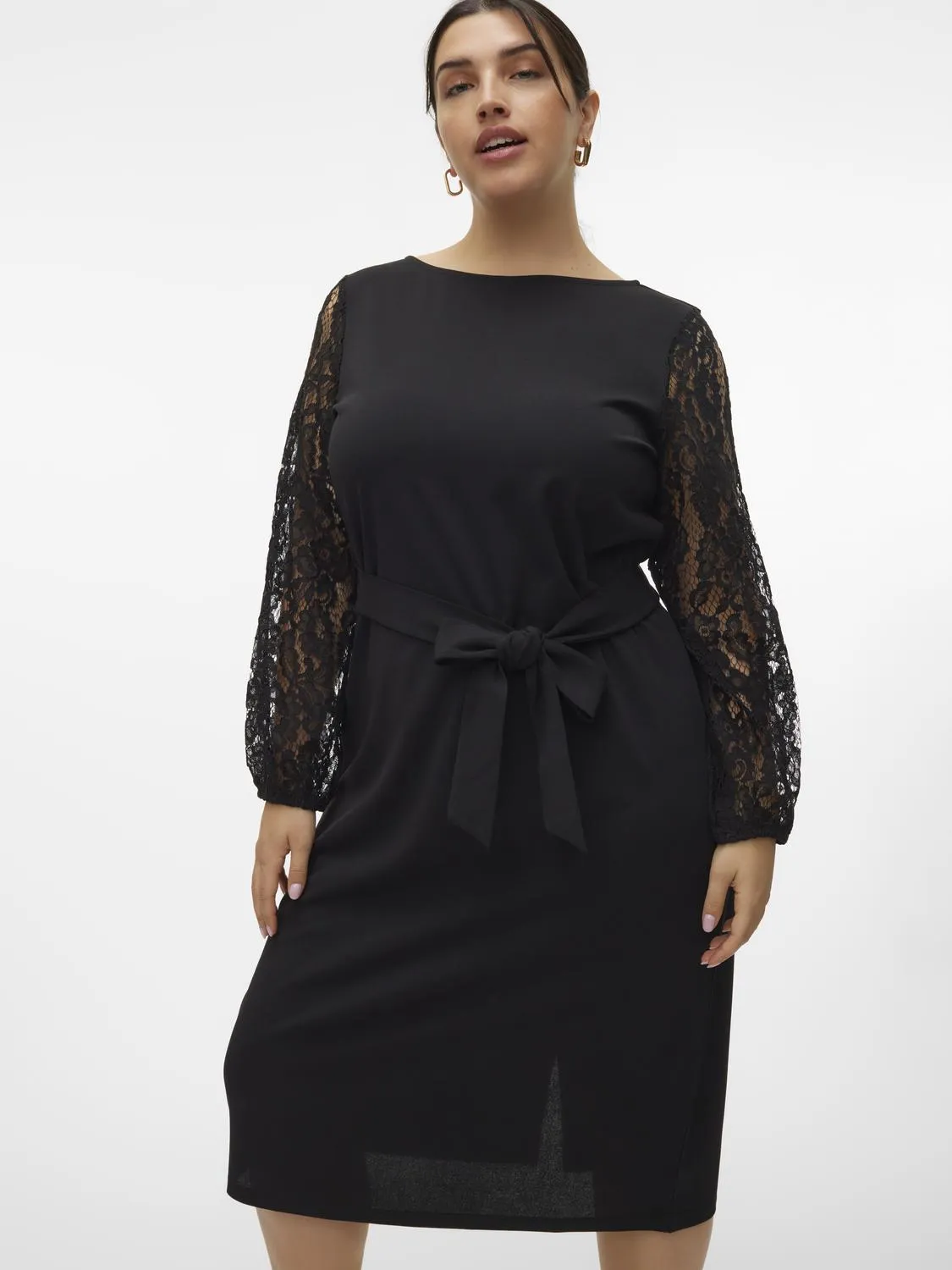 Vero Moda Curve Lace Sleeve Dress