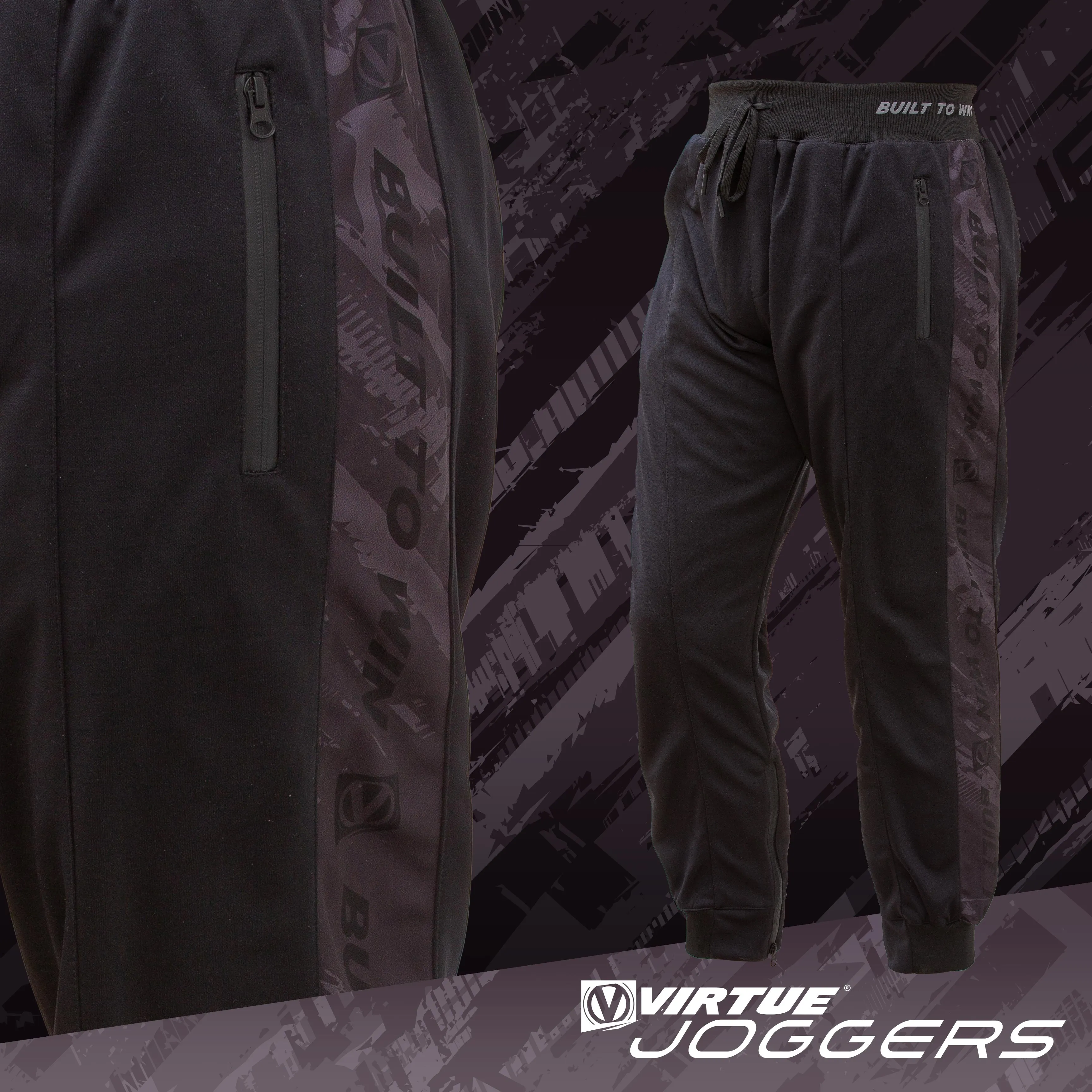 Virtue Jogger Pants - Built to Win - Black