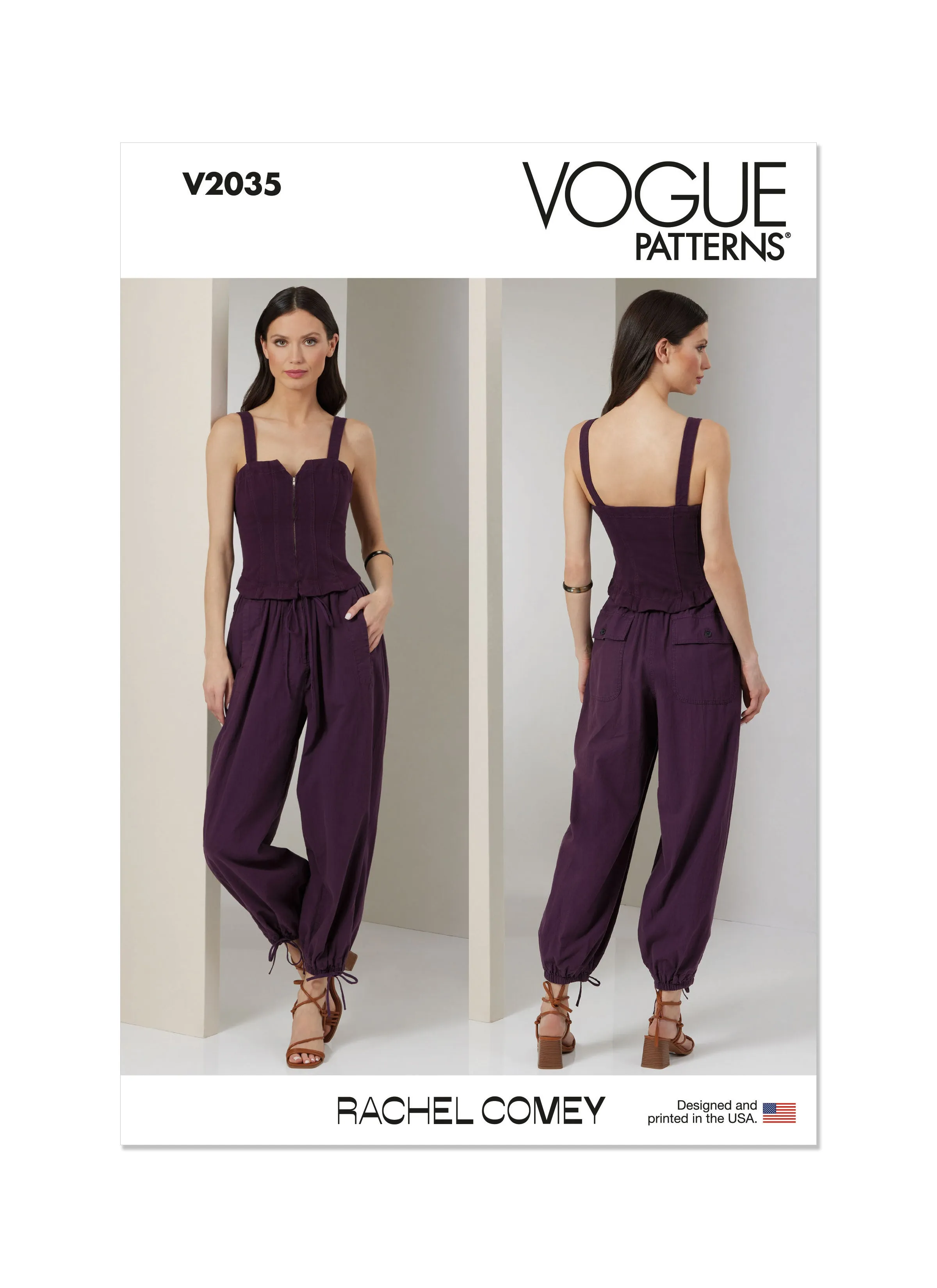 Vogue sewing pattern 2035 Jumpsuit by Rachel Comey