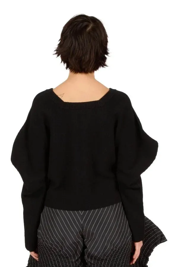 Wool Pique Knit Top