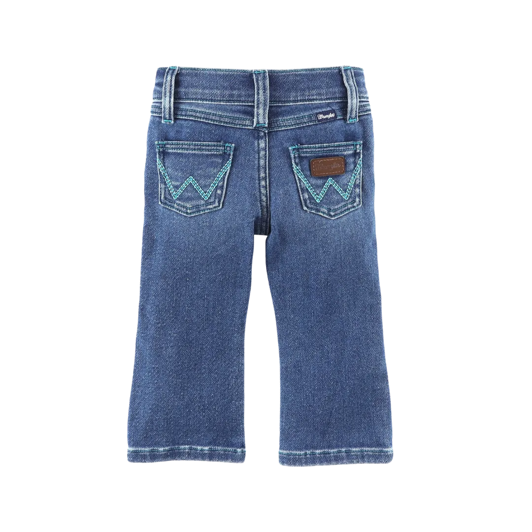 Wrangler Little Girls Stitched Pocket Melanie Bootcut Jeans