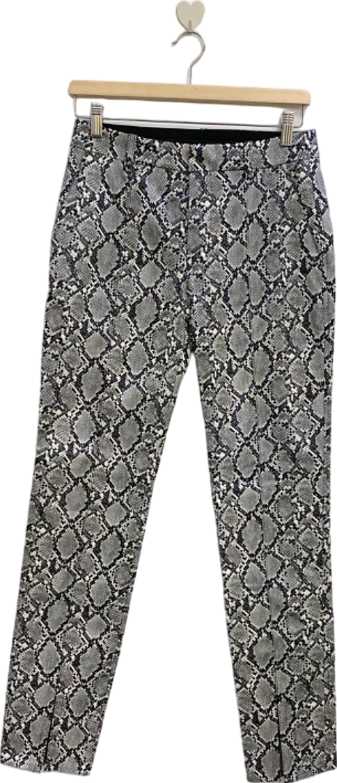 Zara Multi-coloured Snake Print Trousers UK 8