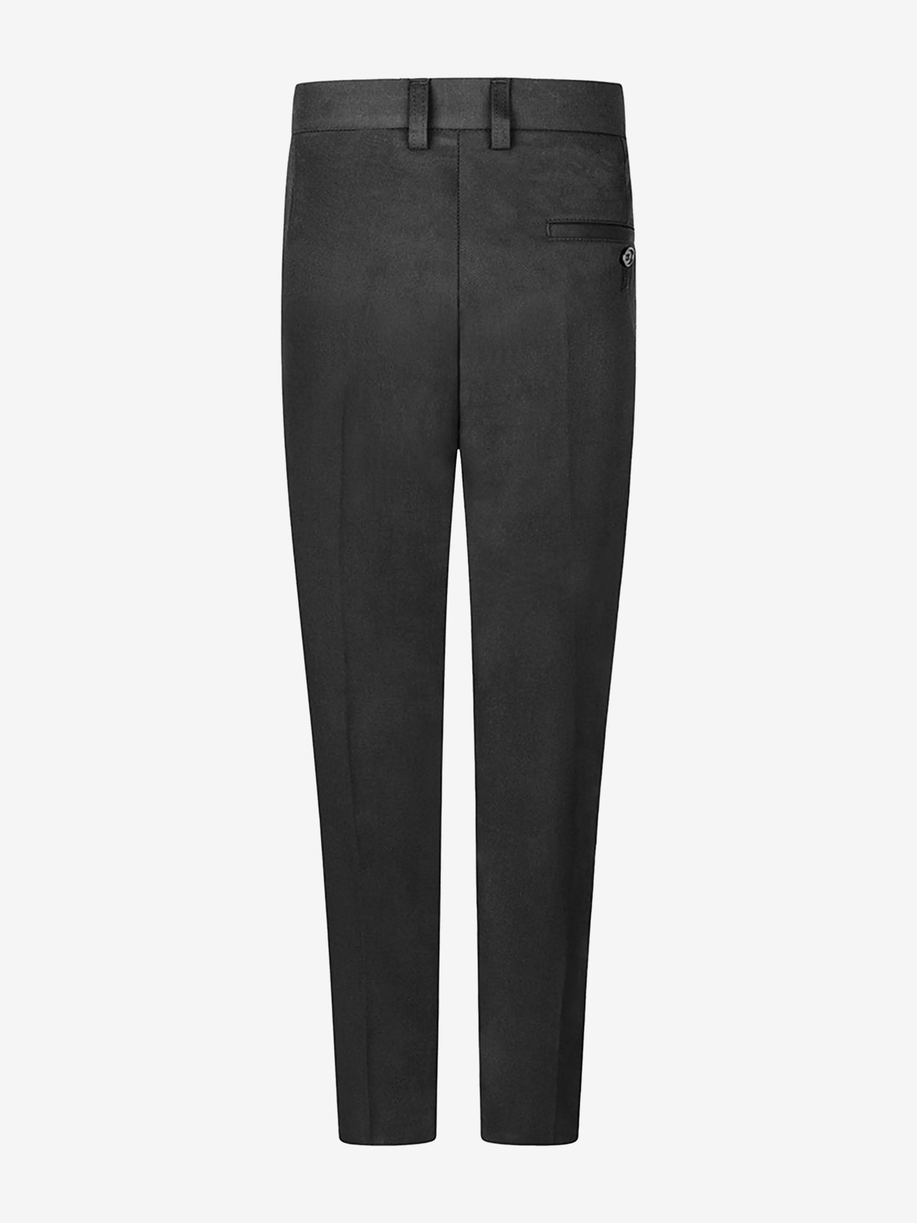 Zeco Boys School Slim Fit Long Leg Trousers in Grey